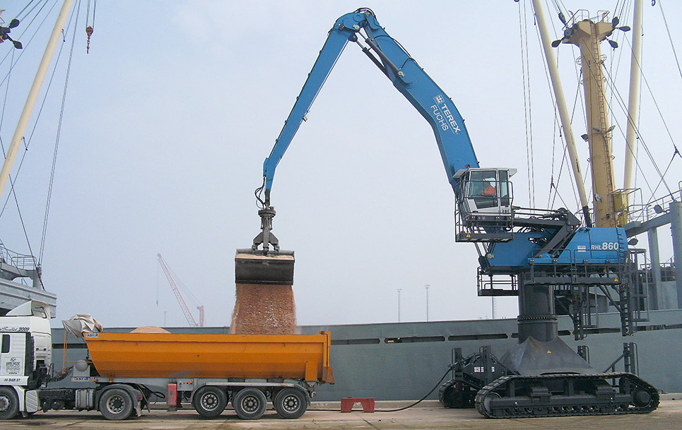  TEREX  FUCHS manipulació  reciclatge 