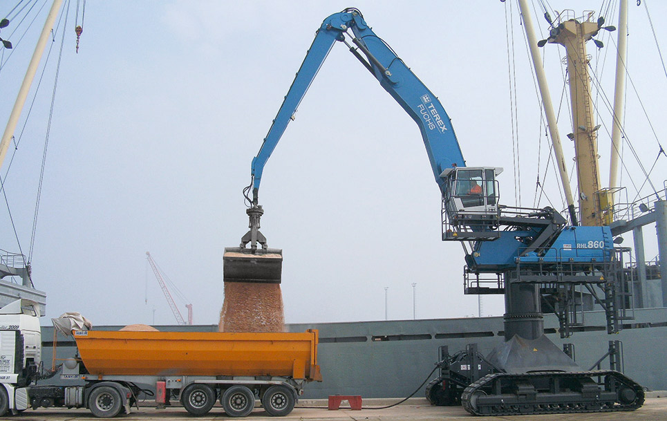  TEREX  FUCHS manipulació  reciclatge 